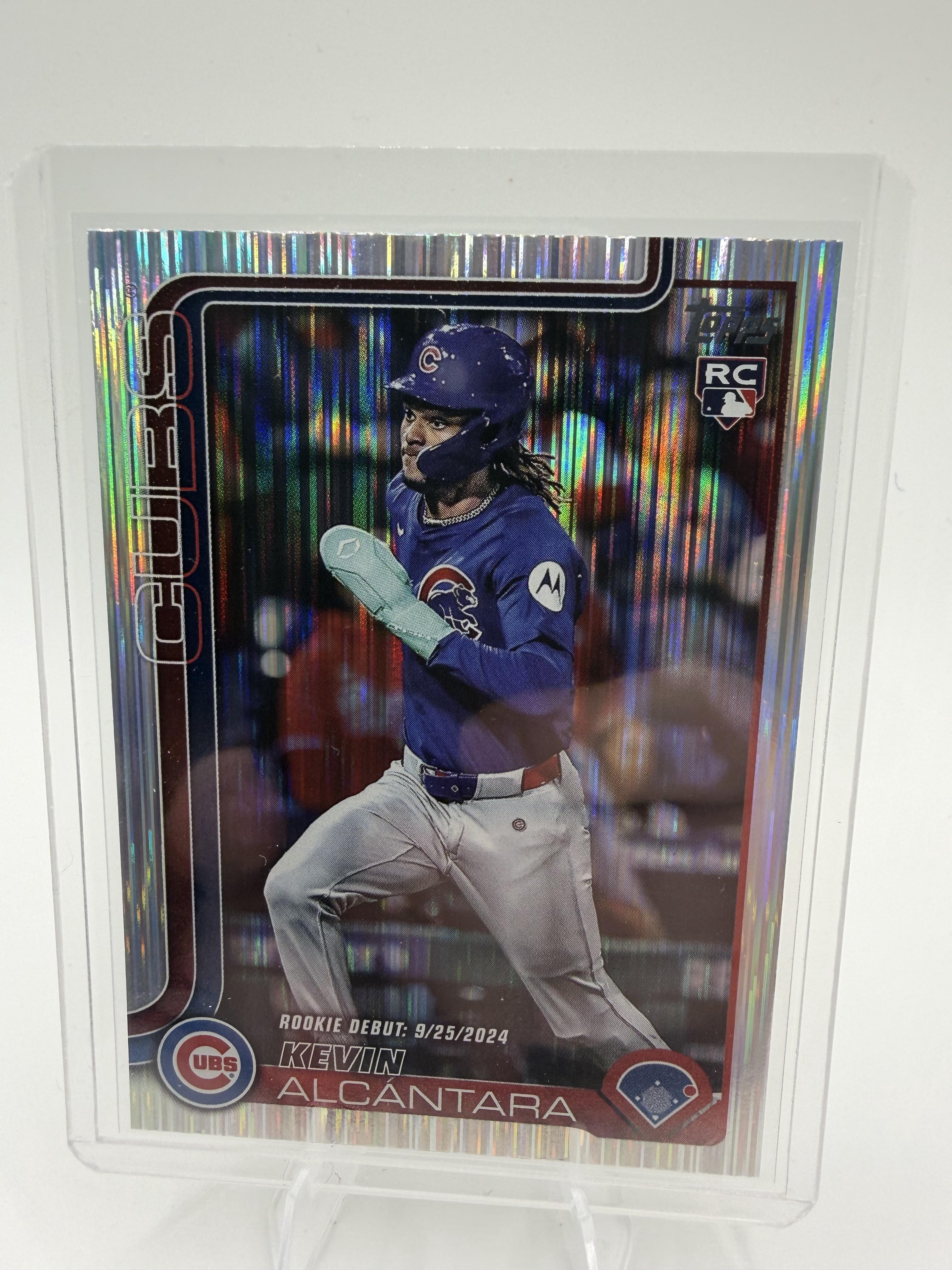 2025 Topps Update Kevin Alcantara Rookie Debut Holo Foil RC #US128 Cubs Prizm