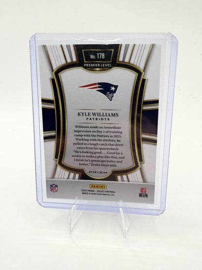 2025 Panini Select Kyle Williams RC Premier Level Red White Blue Shock Prizm 178