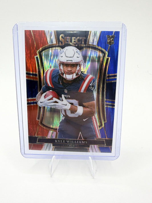 2025 Panini Select Kyle Williams RC Premier Level Red White Blue Shock Prizm 178