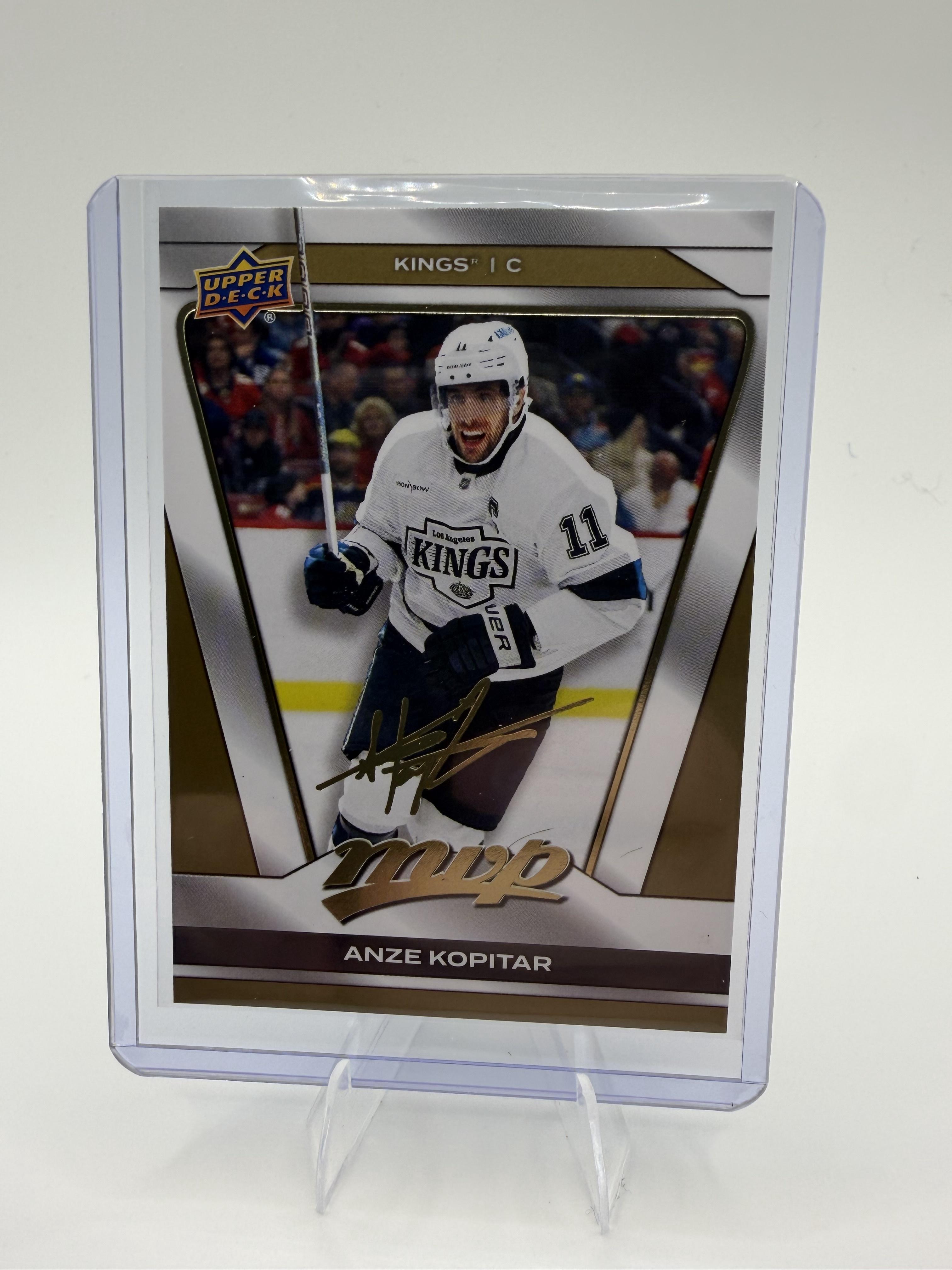 2025-26 Upper Deck MVP Anze Kopitar Card Gold Script Los Angeles Kings #121