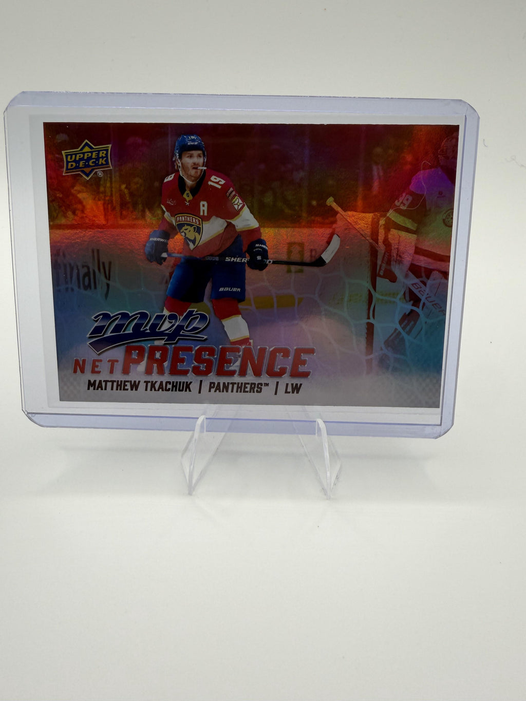 2025-26 Upper Deck MVP Matthew Tkachuk Card Net Presence Florida Panthers #NP-12