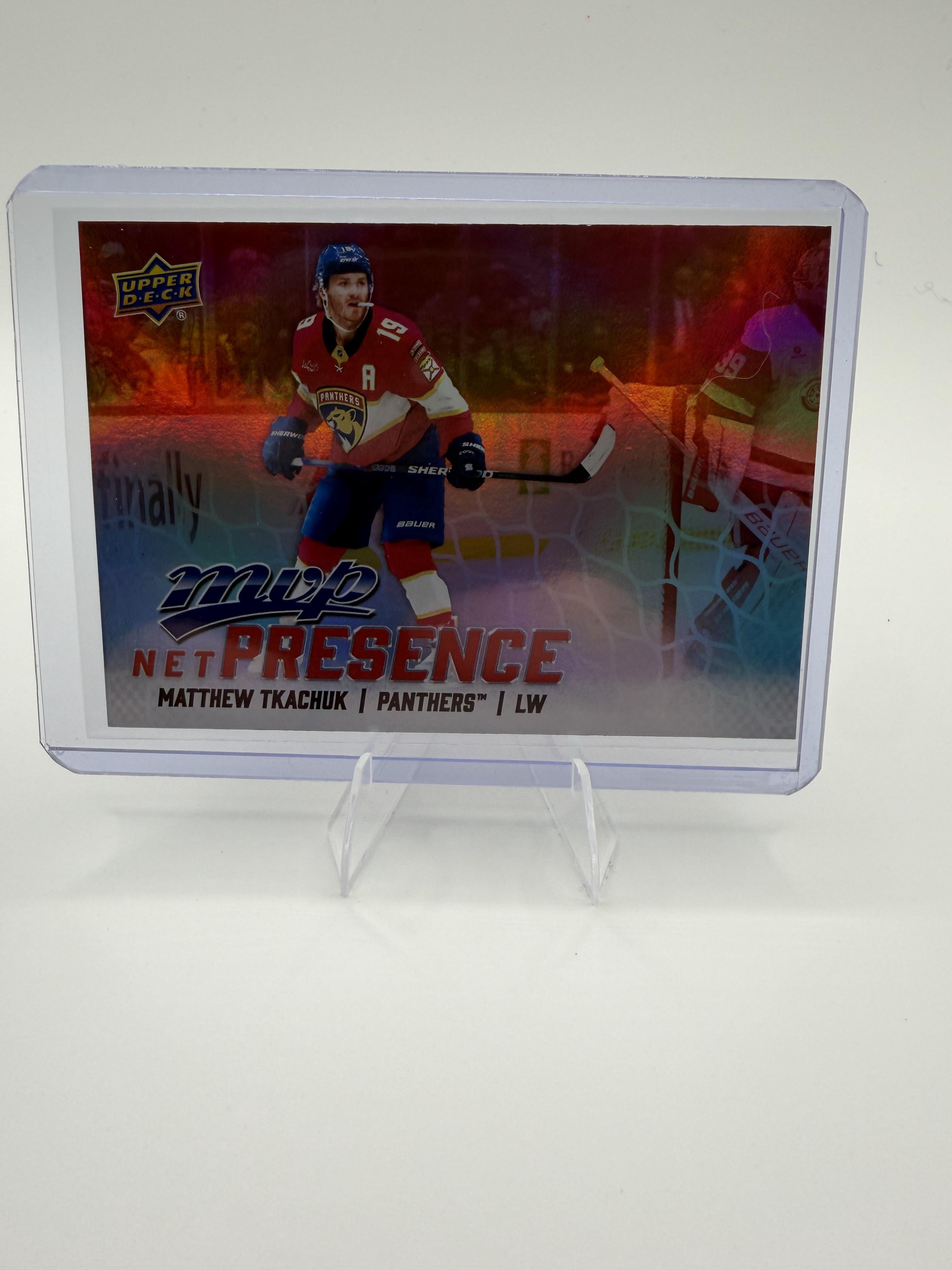 2025-26 Upper Deck MVP Matthew Tkachuk Card Net Presence Florida Panthers #NP-12