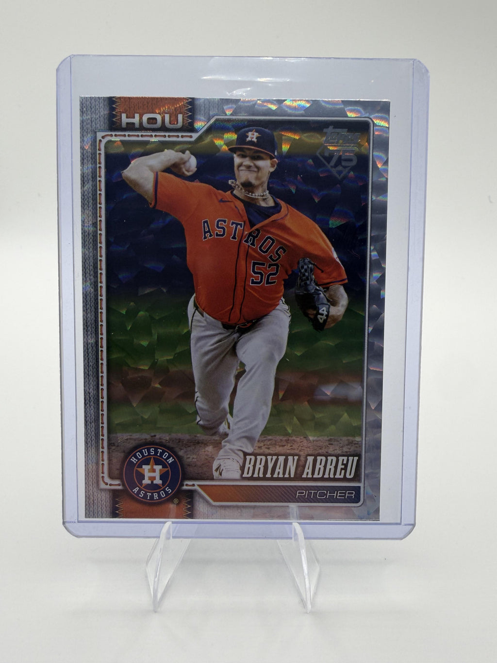 2026 Topps Bryan Abreu Card Topps Foil Pattern Houston Astros #231