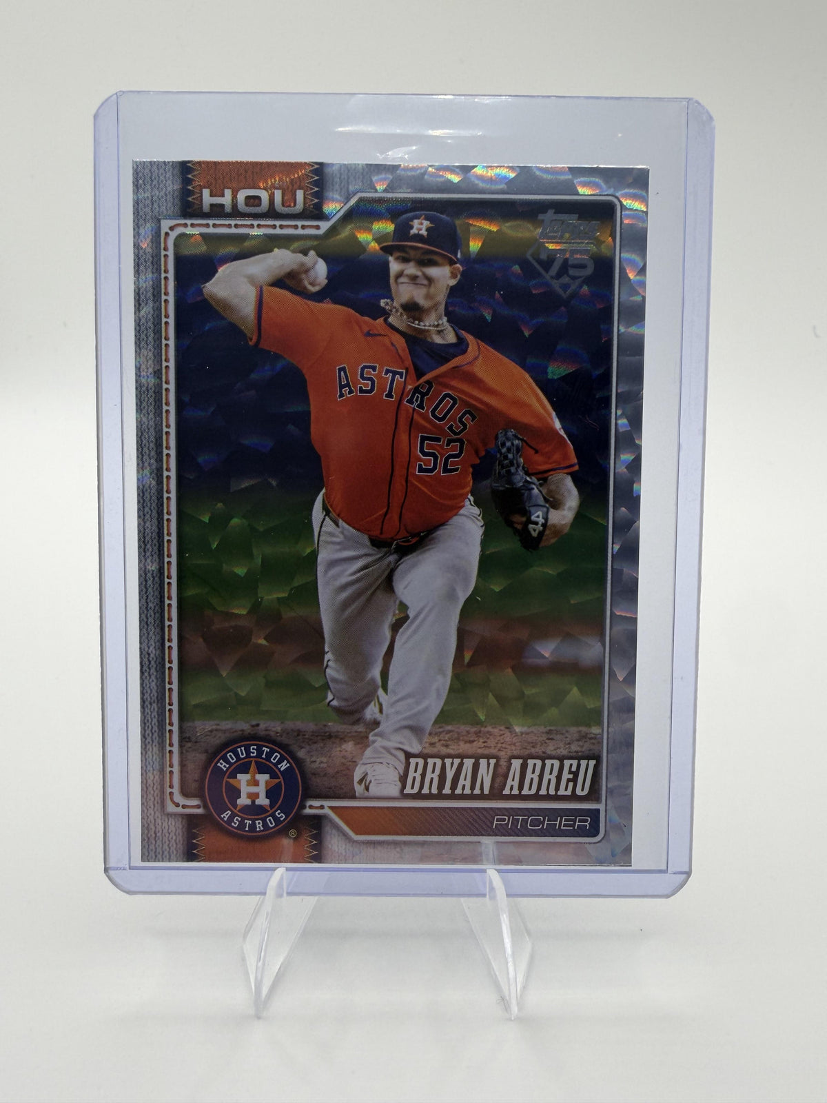 2026 Topps Bryan Abreu Card Topps Foil Pattern Houston Astros #231