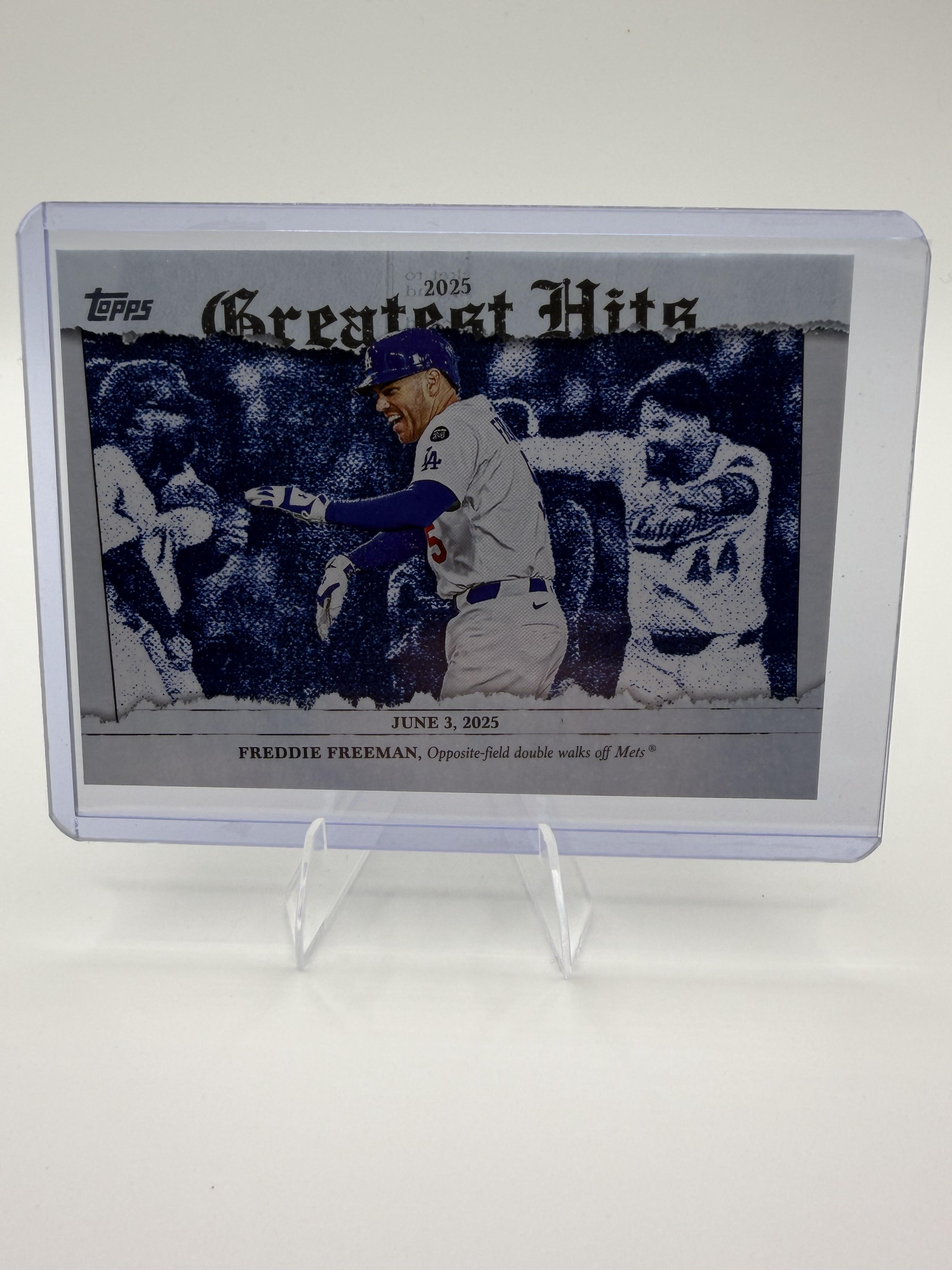 2026 Topps Freddie Freeman Card 2025 Greatest Hits Los Angeles Dodgers #GH-7