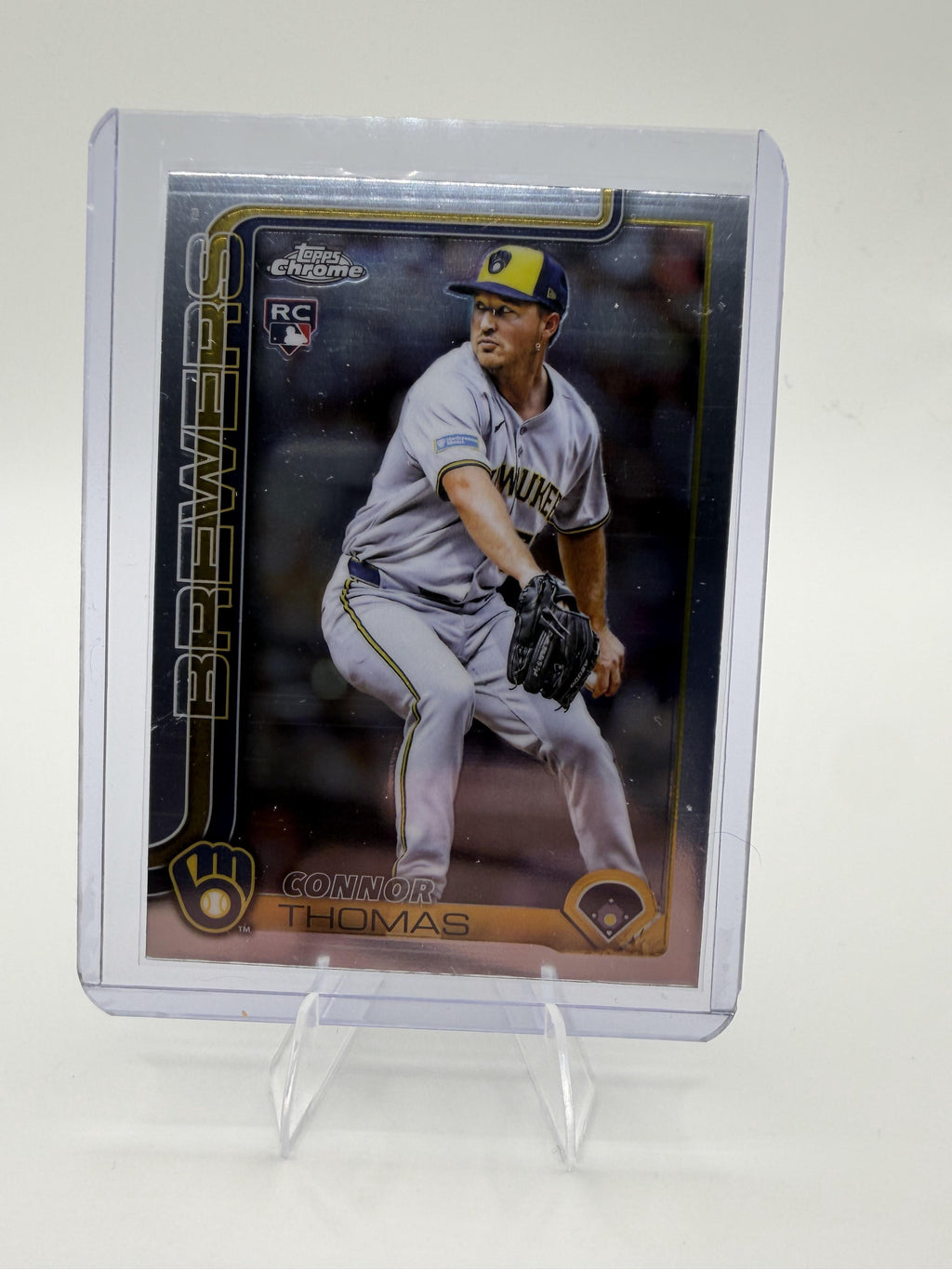 2025 Topps Chrome Update Connor Thomas Card RC  Brewers