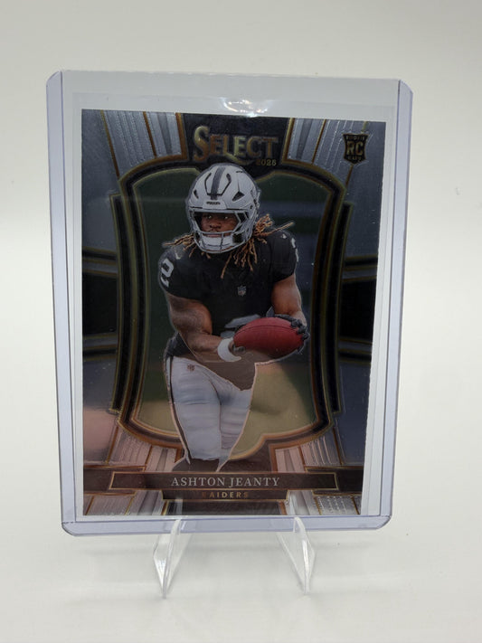 2025 Panini Select Ashton Jeanty Card Las Vegas Raiders #104 Premier Level