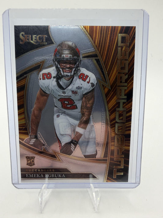 2025 Panini Select Emeka Egbuka Card Turbocharged Tampa Bay Buccaneers #2