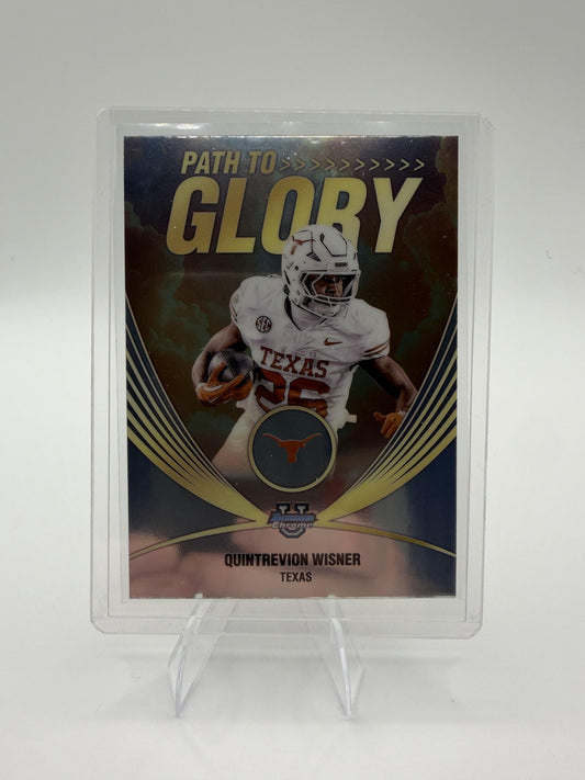 2025 Bowman University Chrome Quintrevion Wisner Card Path to Glory Texas