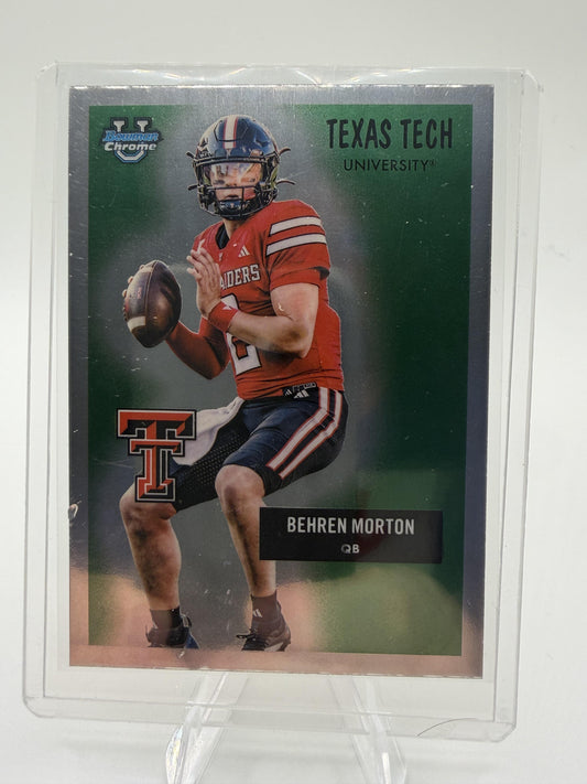 2025 Bowman Chrome University Behren Morton 1955 Bowman Insert #55AV-11