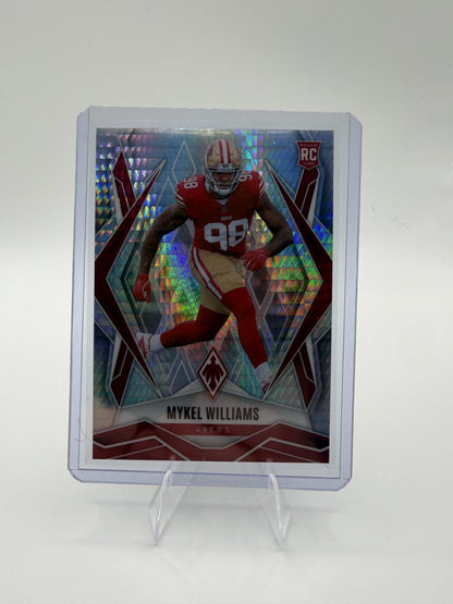 2025 Panini Phoenix Mykel Williams Card Phoenix Prizm 49ers #164