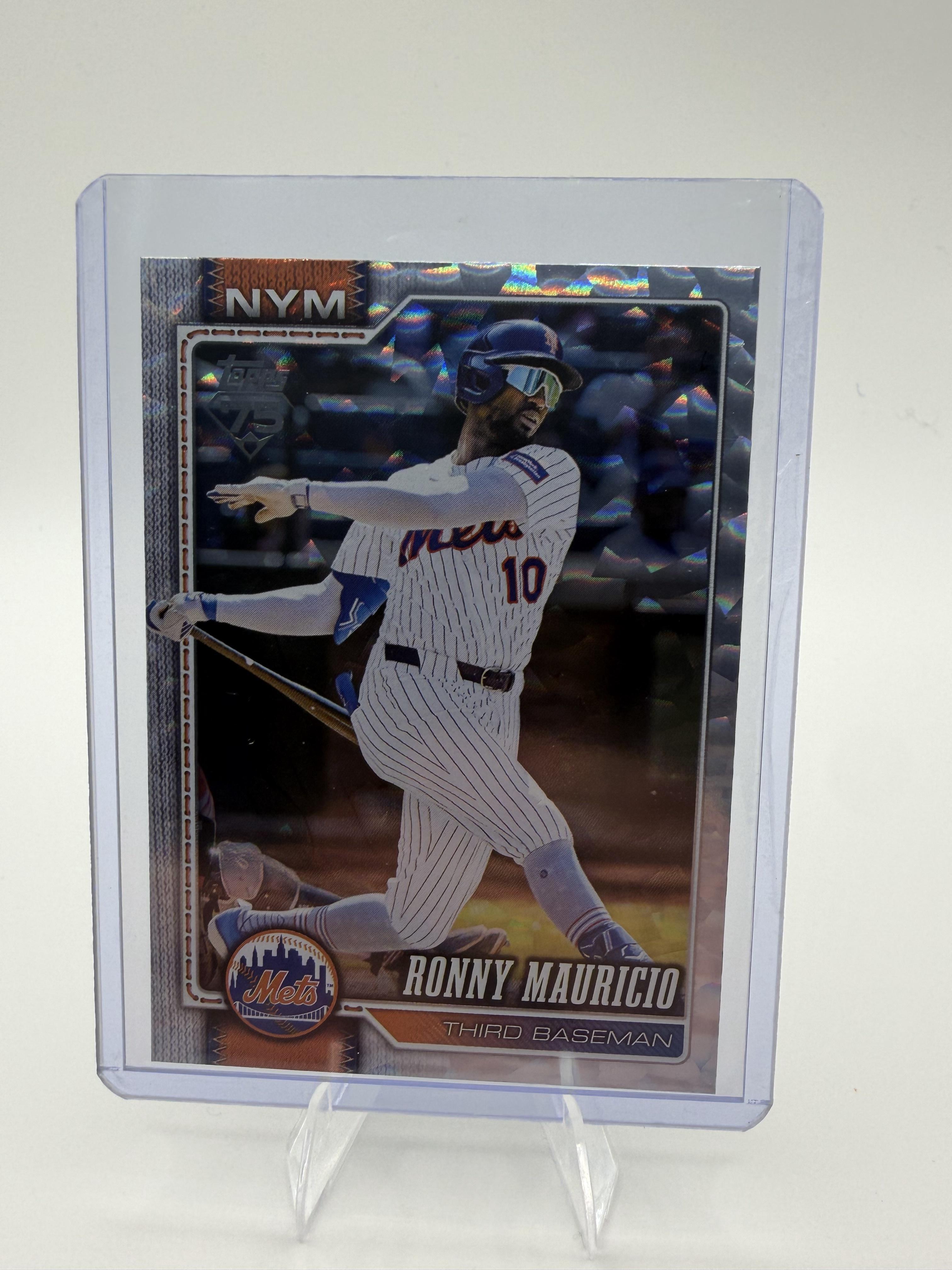 2026 Topps Ronny Mauricio #159 75th Anniversary Diamante Foil Parallel Mets