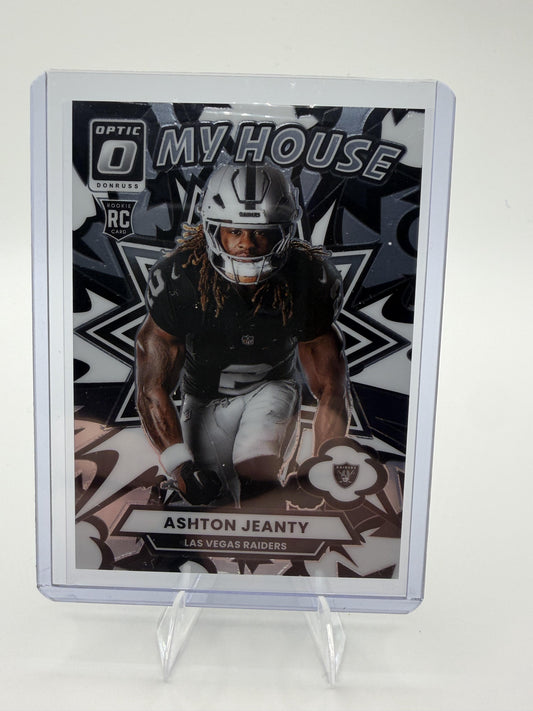2025 Donruss Optic Ashton Jeanty Card My House Las Vegas Raiders #4