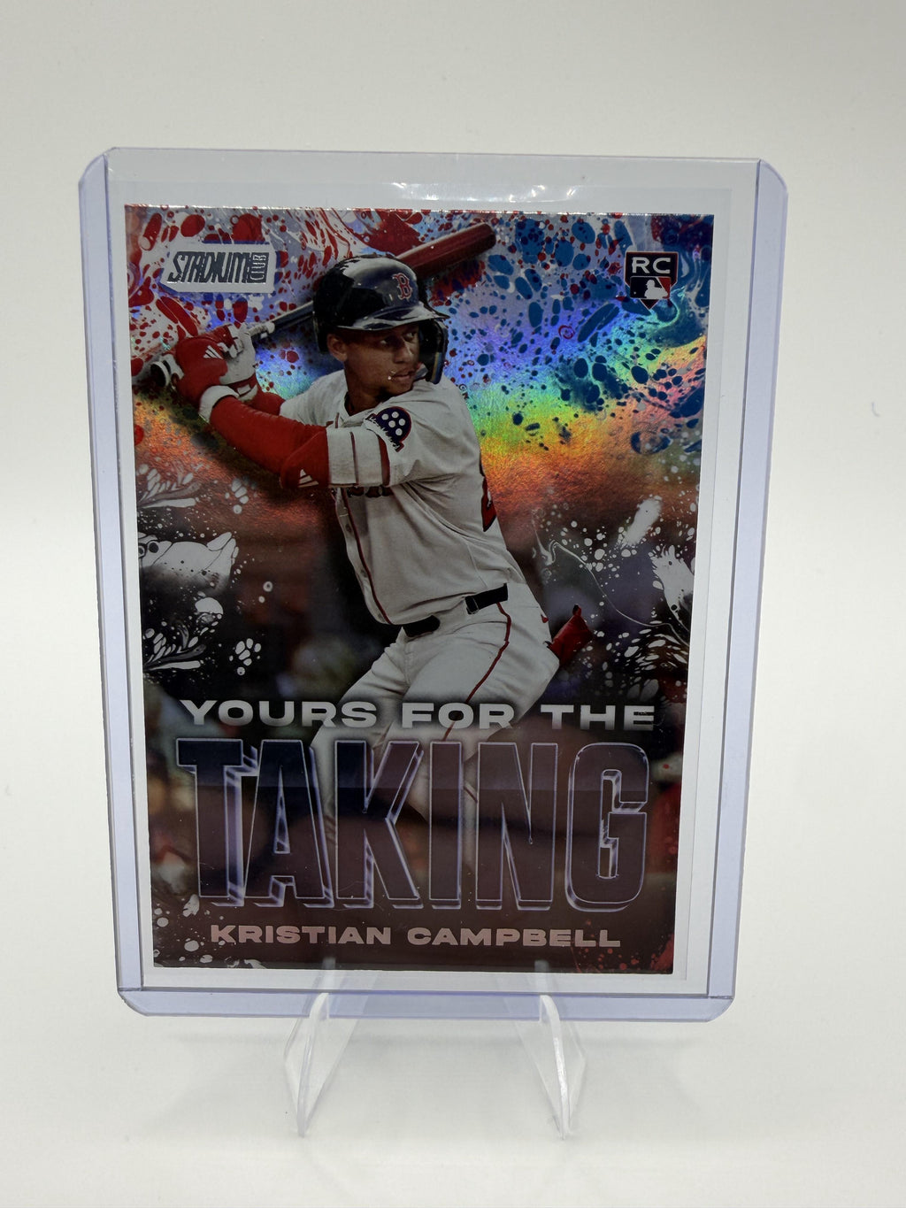 2025 Stadium Club Kristian Campbell Card Yours for the Taking Rainbow Foil
