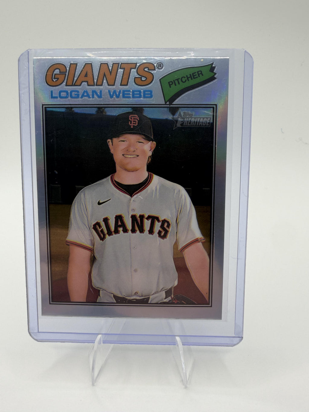2026 Topps Heritage Logan Webb Card Chrome San Francisco Giants #82