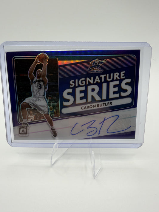 2020-21 Donruss Optic Caron Butler Card Signature Series AU Wizards