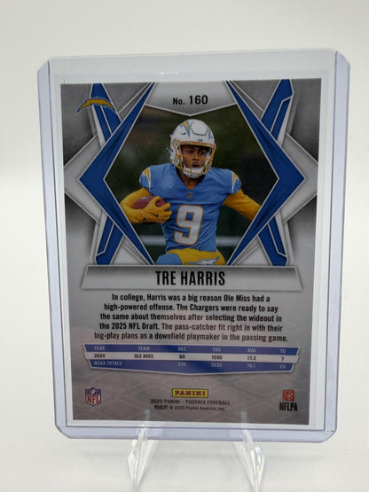 2025 Panini Phoenix Tre Harris Card RC Los Angeles Chargers #160