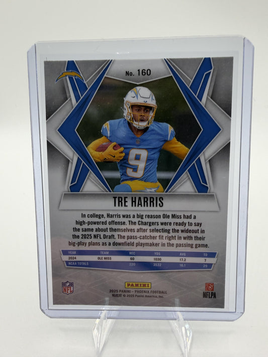 2025 Panini Phoenix Tre Harris Card RC Los Angeles Chargers #160