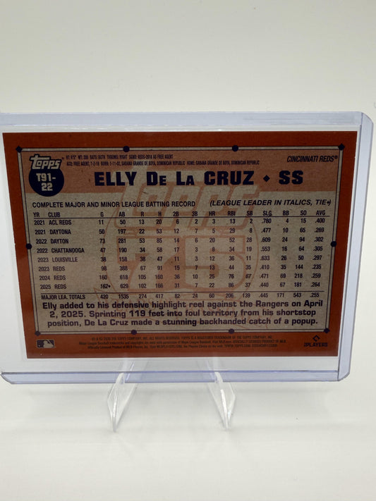 2026 Topps Elly De La Cruz Card 1991 Topps Baseball 35th Anniversary Series 1