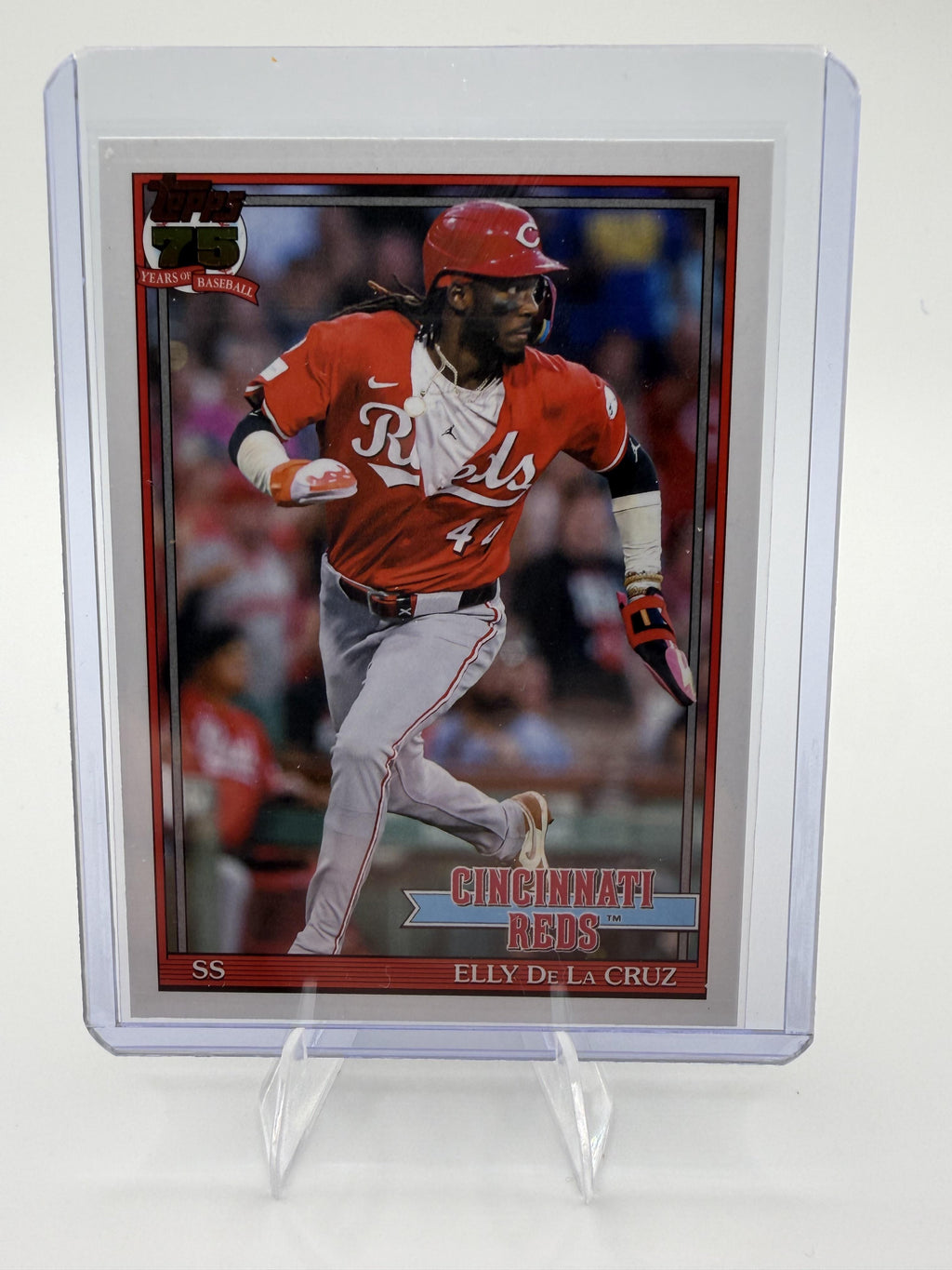 2026 Topps Elly De La Cruz Card 1991 Topps Baseball 35th Anniversary Series 1