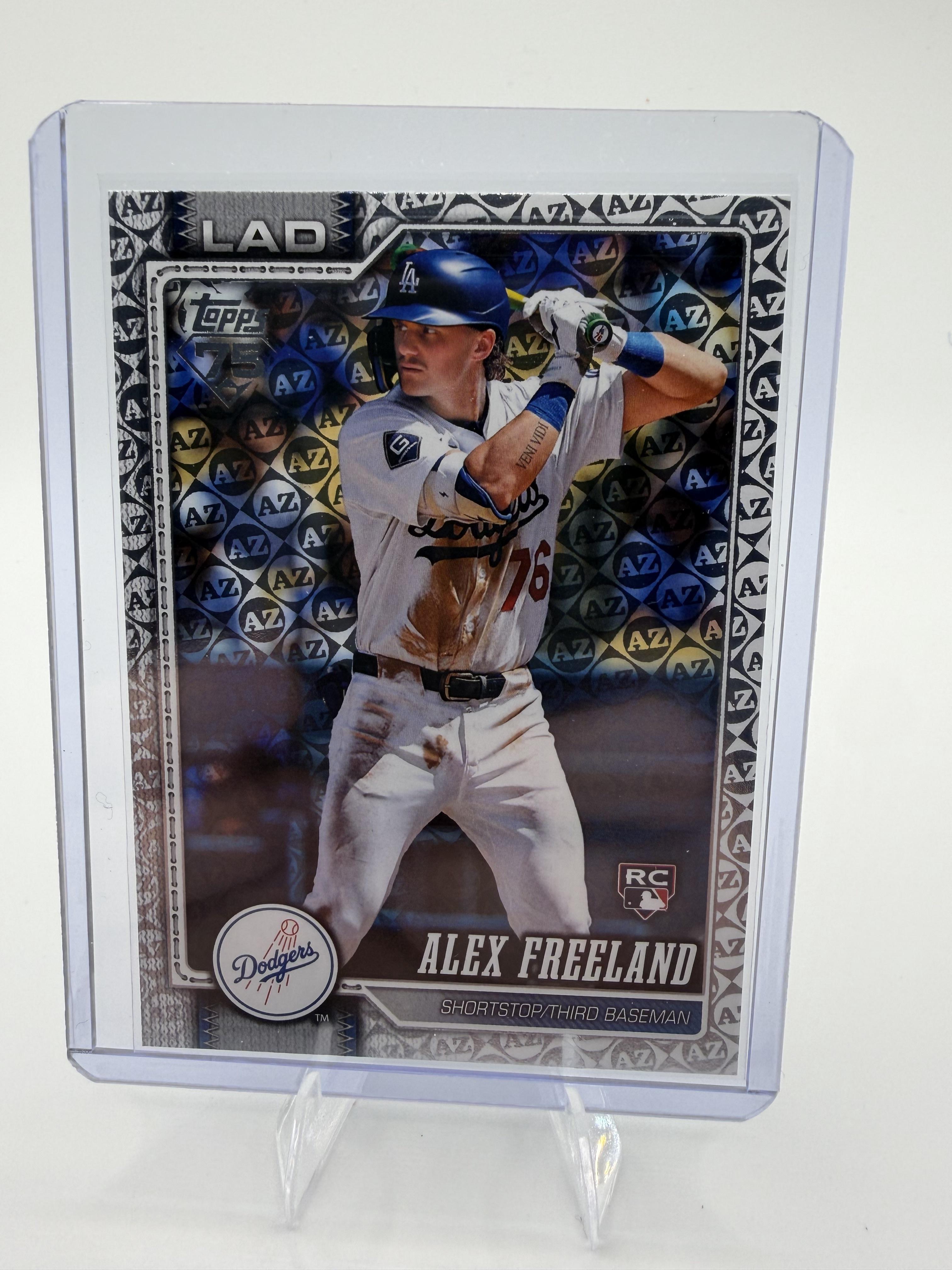 2026 Topps Alex Freeland Card Spring Training Los Angeles Dodgers #74