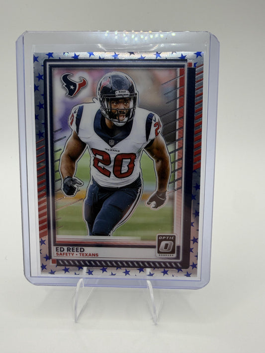 2025 Donruss Optic Ed Reed Houston Texans Blue Stars Prizm Parallel #125