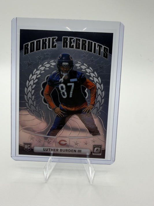 2025 Donruss Optic Luther Burden III Card Rookie Recruits Chicago Bears #6