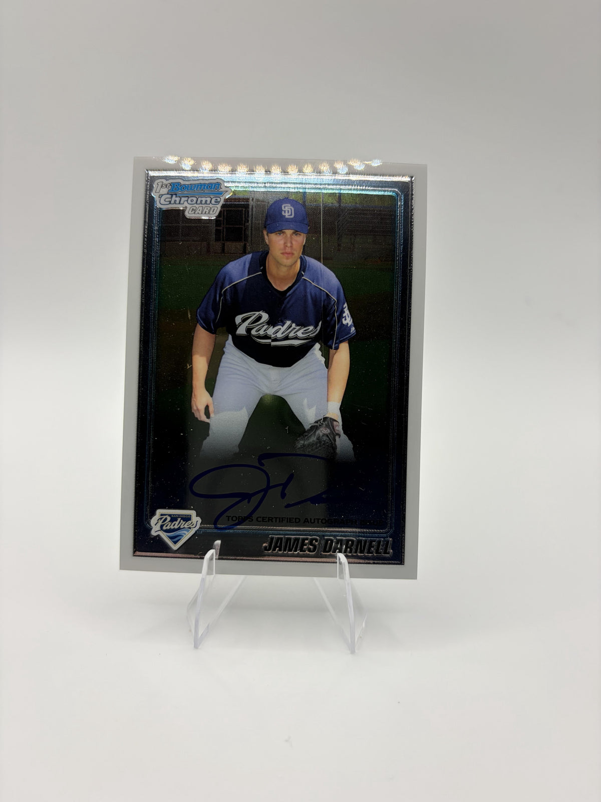 2010 Bowman Chrome James Darnell Card Prospects Autographs Padres
