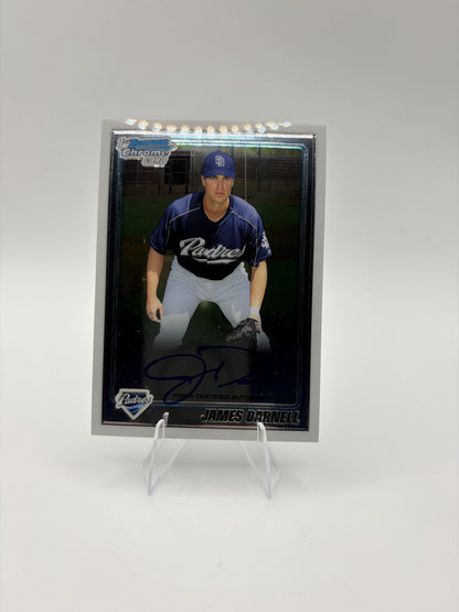 2010 Bowman Chrome James Darnell Card Prospects Autographs Padres
