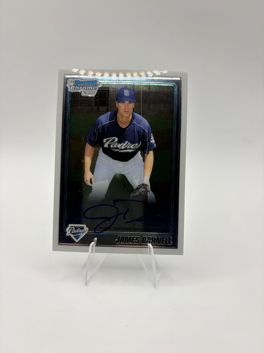 2010 Bowman Chrome James Darnell Card Prospects Autographs Padres
