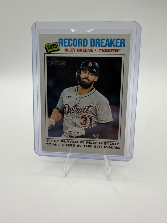 2026 Topps Heritage Riley Greene Card Detroit Tigers #234