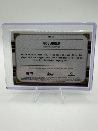 2022 Topps Triple Threads Jose Abreu Frank Thomas Patch Relic /27 Amethyst