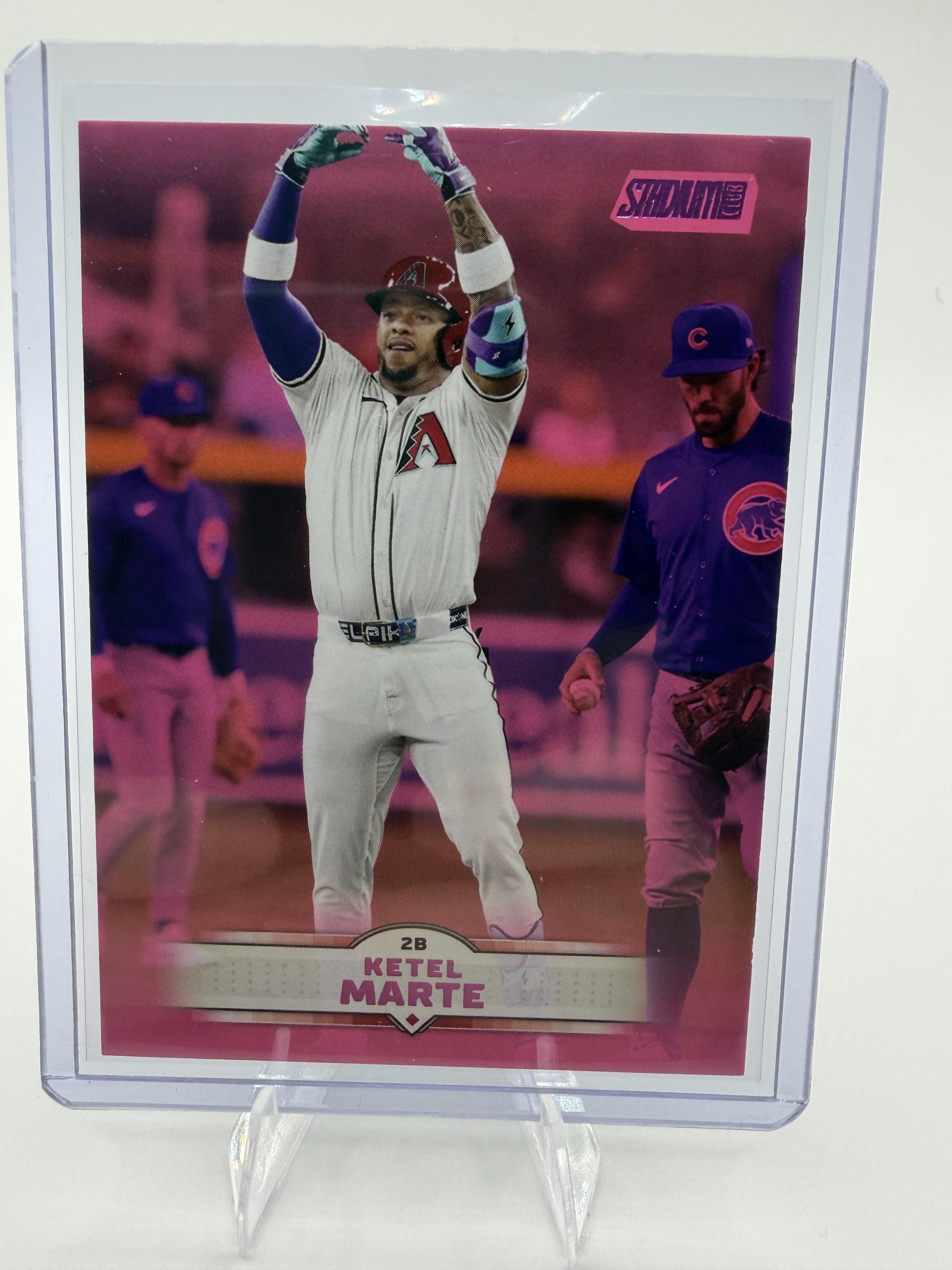 2025 Stadium Club Ketel Marte Card Pink Foil Arizona Diamondbacks #51