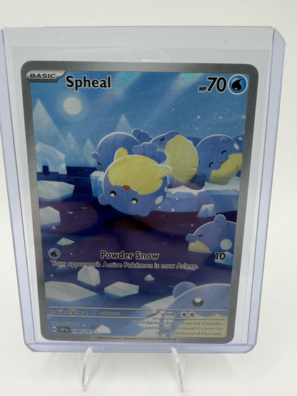 Spheal 199/191 Illustration Rare Pokemon Surging Sparks Holo NM AR