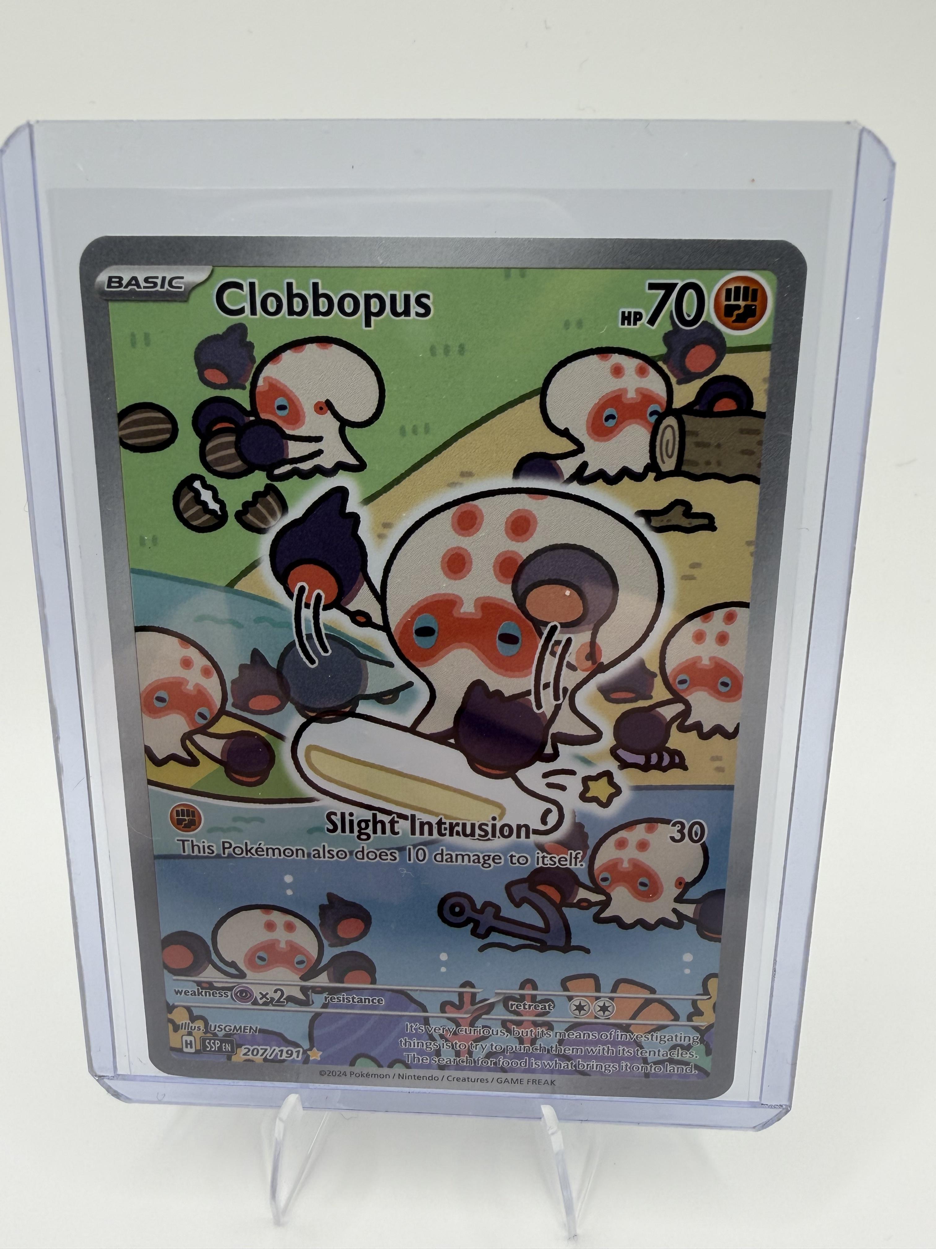 Clobbopus 207/191 Illustration Rare Pokemon Surging Sparks Holo NM AR