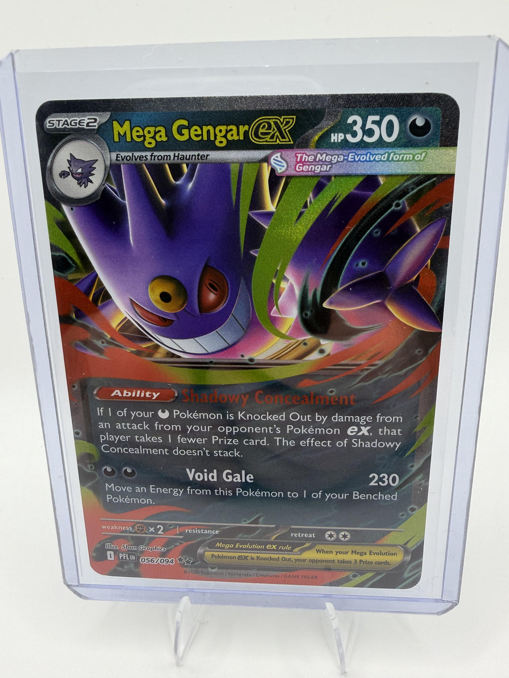 Mega Gengar ex 056/094 Phantasmal Flames Ultra Rare Double Rare Pokemon