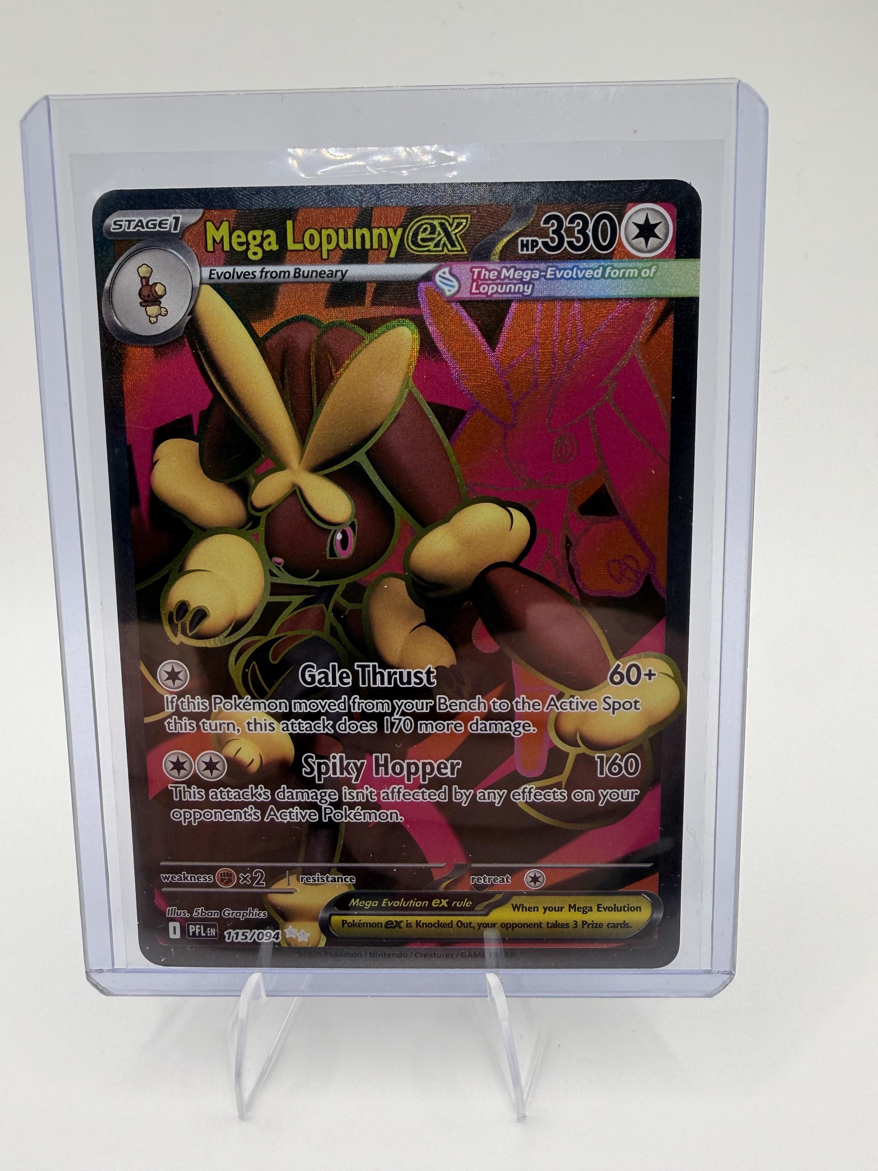 Mega Lopunny ex 115/094 SIR Phantasmal Flames Special Illustration Rare Pokemon