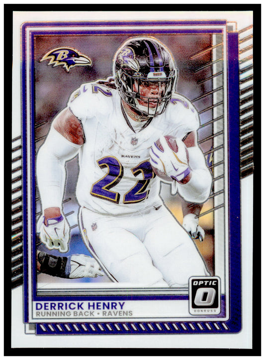 2025 Donruss Optic Derrick Henry Card Baltimore Ravens #112
