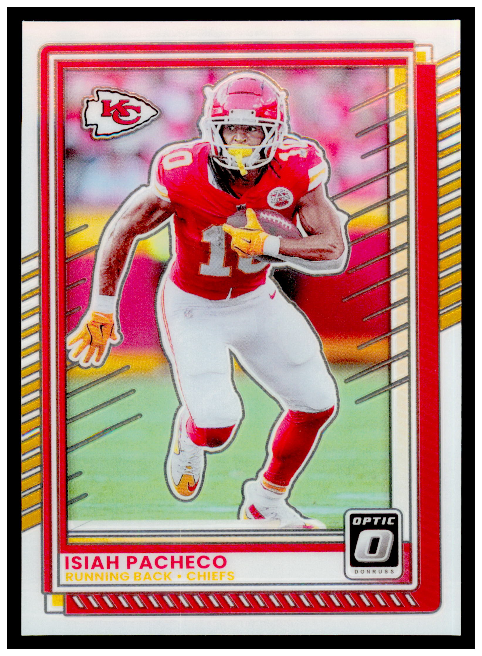 2025 Donruss Optic Isiah Pacheco Card Kansas City Chiefs #147