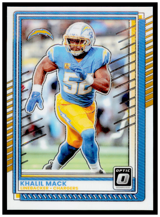 2025 Donruss Optic Khalil Mack Card Los Angeles Chargers #68