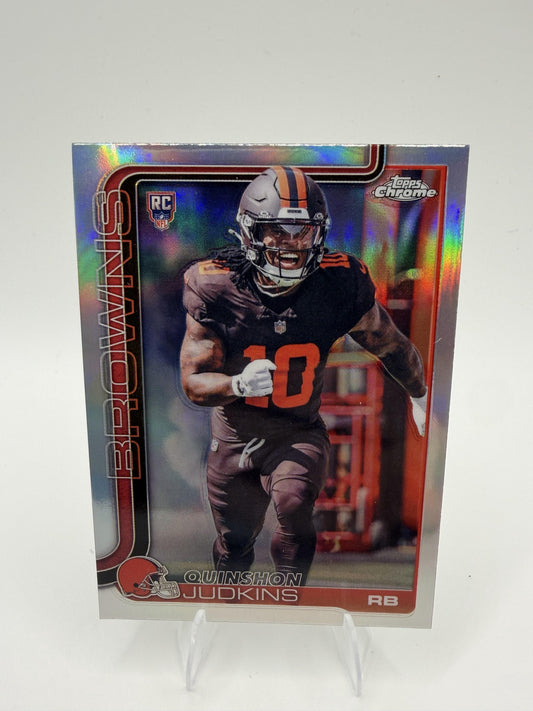 2025 Topps Chrome Quinshon Judkins Refractor RC #325 Browns Rookie Card