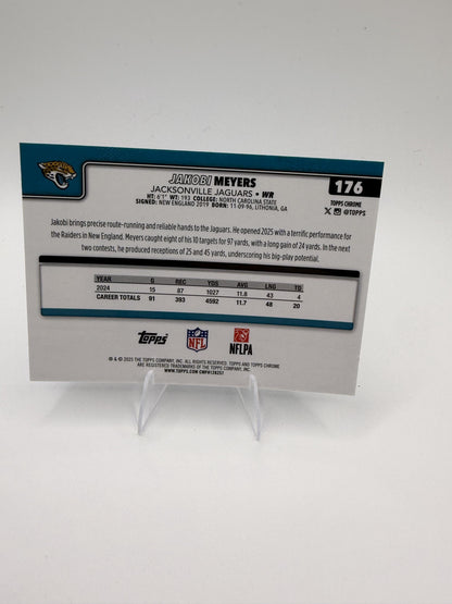 2025 Topps Chrome Jakobi Meyers #176 Jacksonville Jaguars WR
