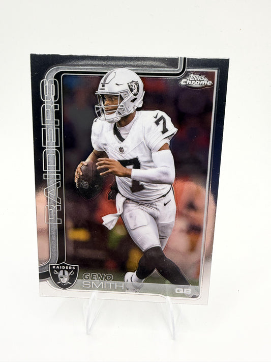 2025 Topps Chrome Geno Smith #179 Las Vegas Raiders QB