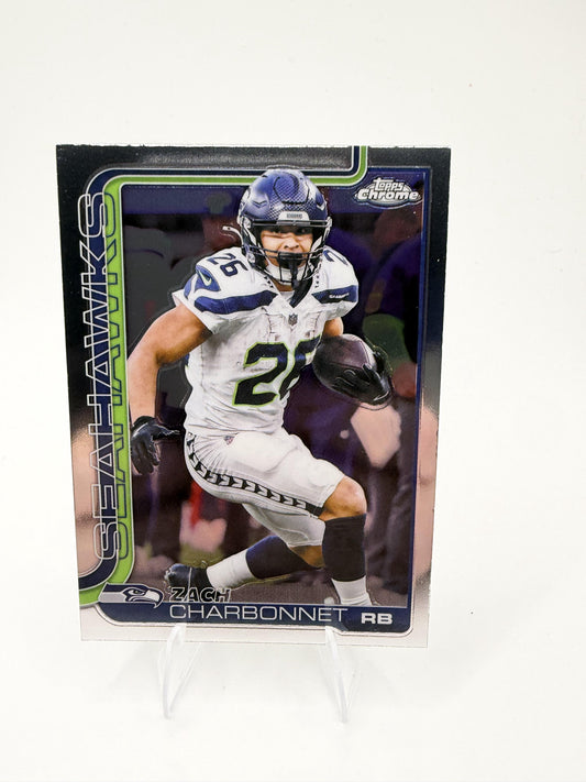 2025 Topps Chrome Zach Charbonnet #279 Seattle Seahawks RB