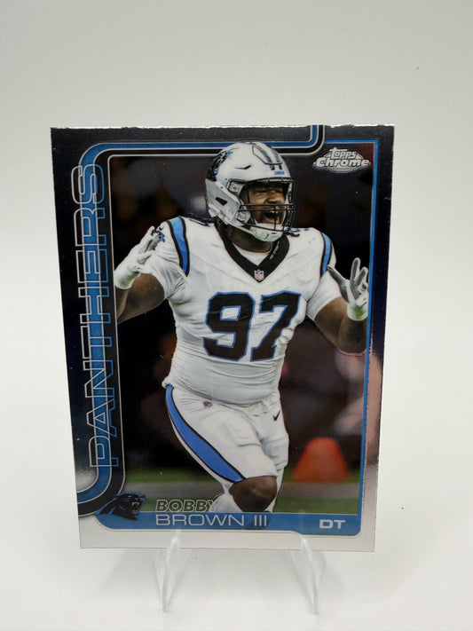 2025 Topps Chrome Bobby Brown III #46 Carolina Panthers DT