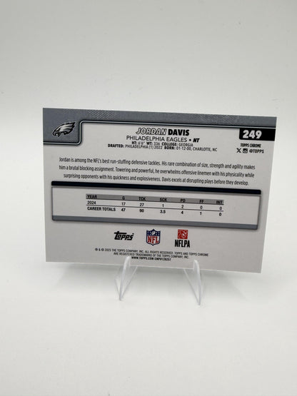 2025 Topps Chrome Jordan Davis #249 Philadelphia Eagles NT