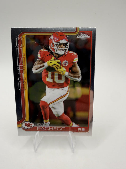 2025 Topps Chrome Isiah Pacheco #149 Kansas City Chiefs RB