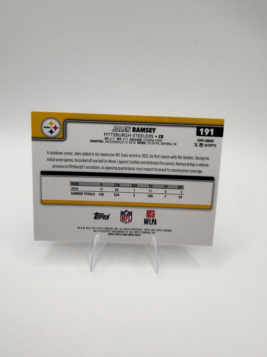 2025 Topps Chrome Jalen Ramsey #191 Pittsburgh Steelers CB