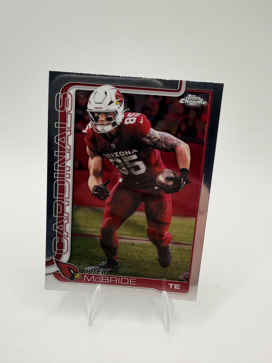 2025 Topps Chrome Trey McBride #4 Arizona Cardinals TE