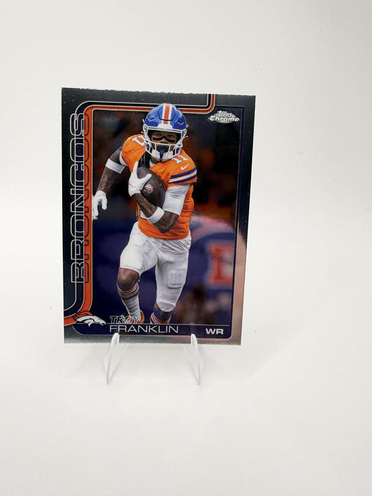 2025 Topps Chrome Troy Franklin RC #91 Denver Broncos Rookie Card